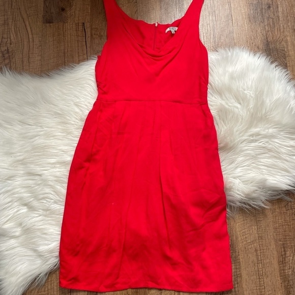 BB Dakota Red Draped Front Mini Dress - Picture 2 of 6